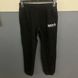 Reebok Joggers Mens Black Identity XSmall Logo Fleece Jogger XS Pants